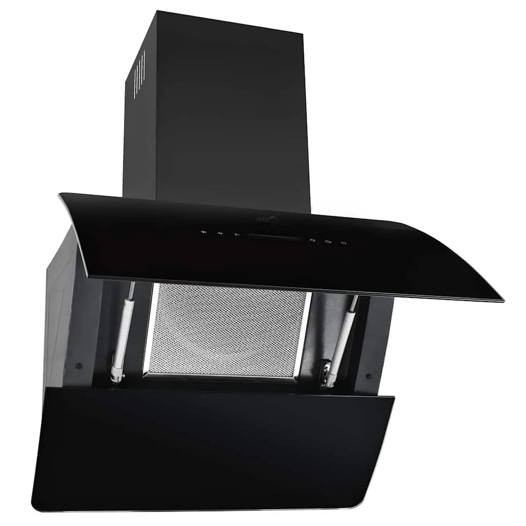 Wall Mounted Range Hood Stainless Steel 60cm Black