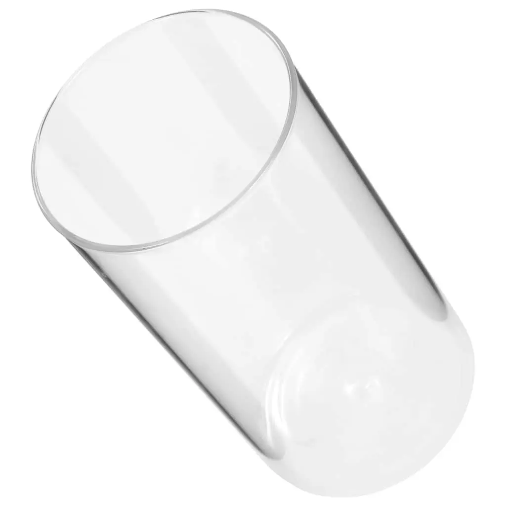 Glass Storage Jars with Cork Lids 1100ml Set of 6 Transparent