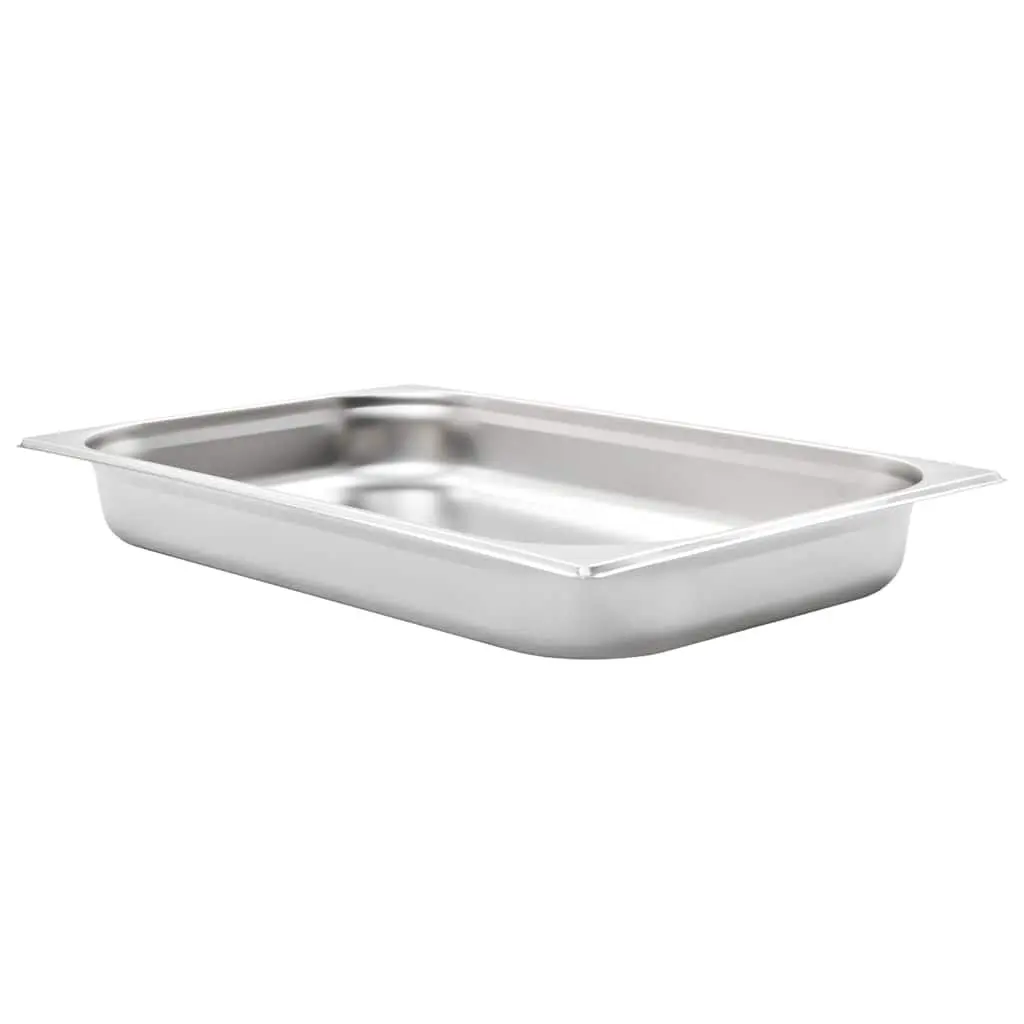 Gastronorm Containers Stainless Steel GN 1/1 65 mm Silver Stackable Pans