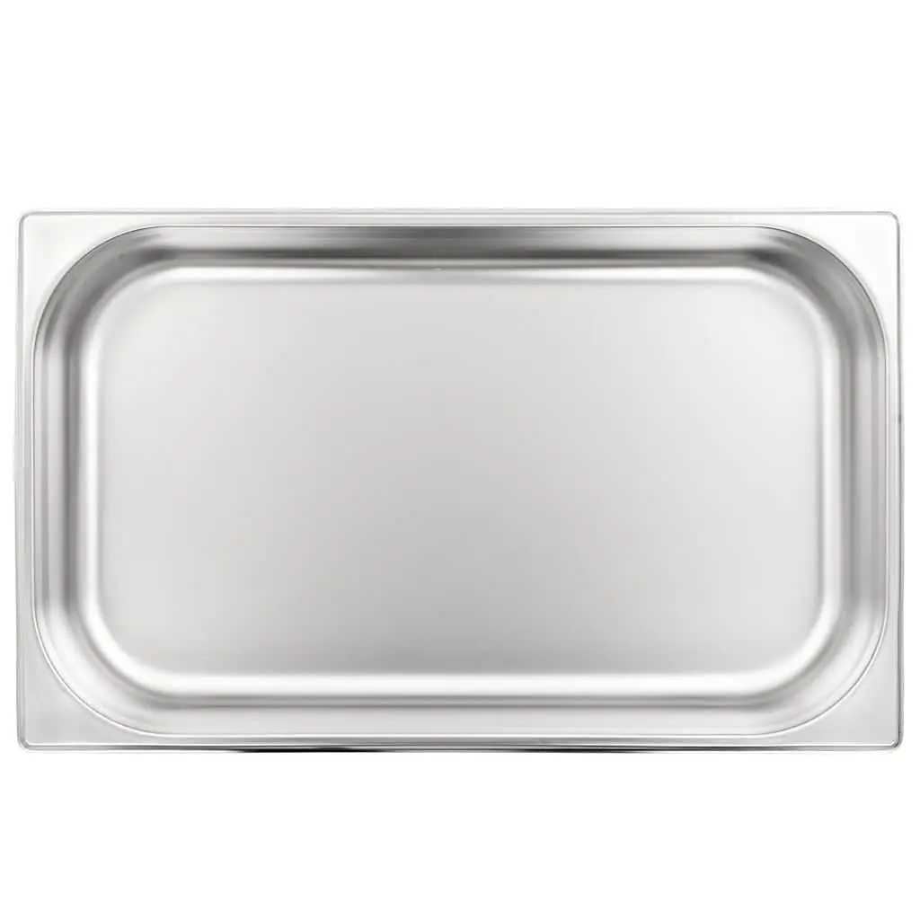 Gastronorm Containers Stainless Steel GN 1/1 65 mm Silver Stackable Pans