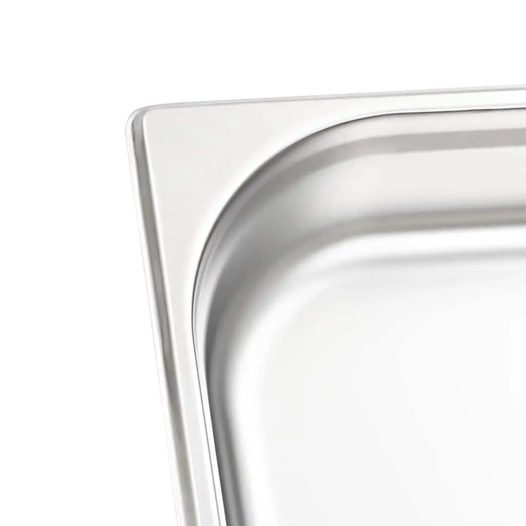 Gastronorm Containers Stainless Steel GN 1/1 65 mm Silver Stackable Pans