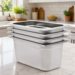Practical Stackable Gastronorm Containers for Home and Professional Use