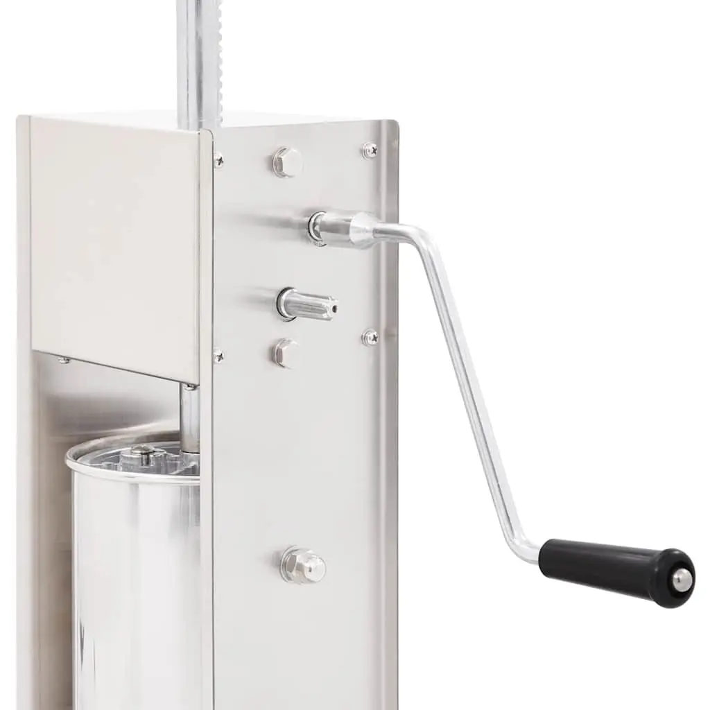 Manual Sausage Stuffer Stainless Steel 3L Hand Crank Kitchen Tool 3 Tubes