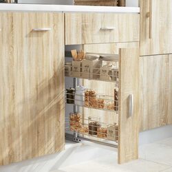 3-Tier Pull-Out Basket for Kitchen Use