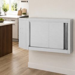 Practical Wall-Mounted Stainless Steel Cabinet for Kitchens