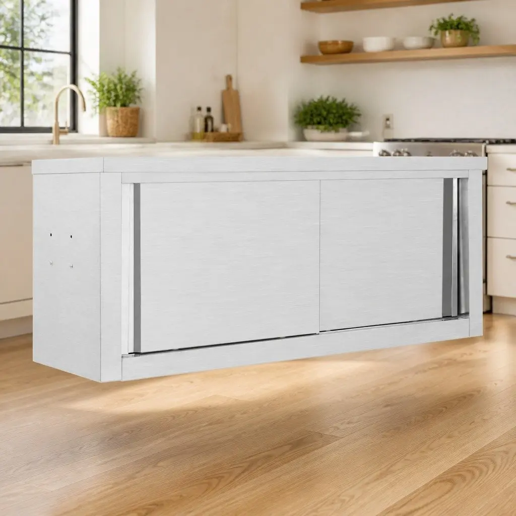 Kitchen Wall Cabinet Stainless Steel 120x40x50cm Grey