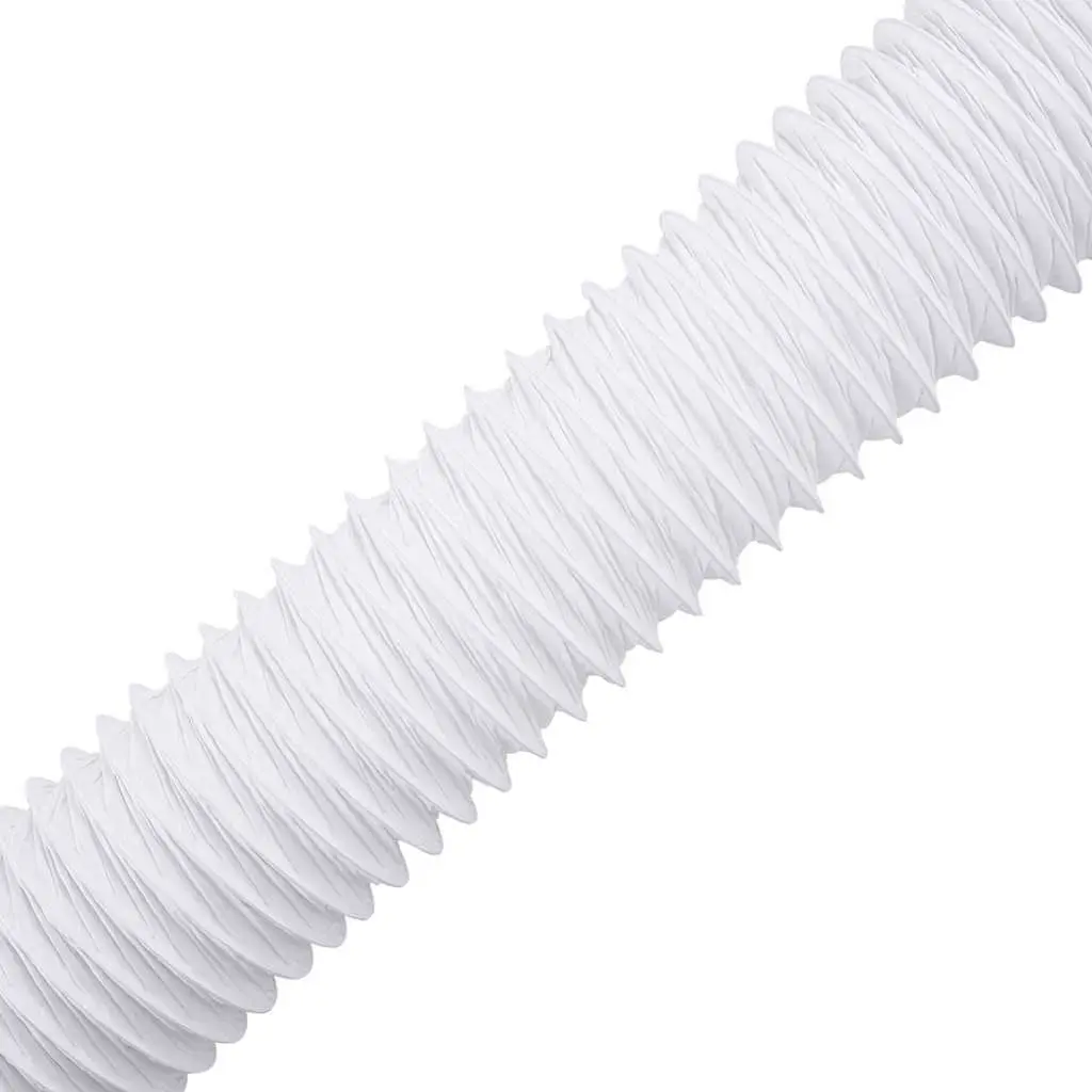 Flexible Ventilation Duct Hose PVC 6 m Length 10 cm Diameter for Air Flow Management in Hydroponics and Workspaces