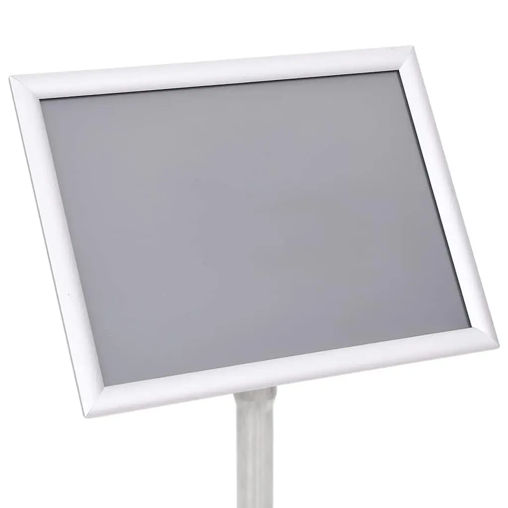A4 Poster Stand Aluminium Alloy Floor Display Stand Silver