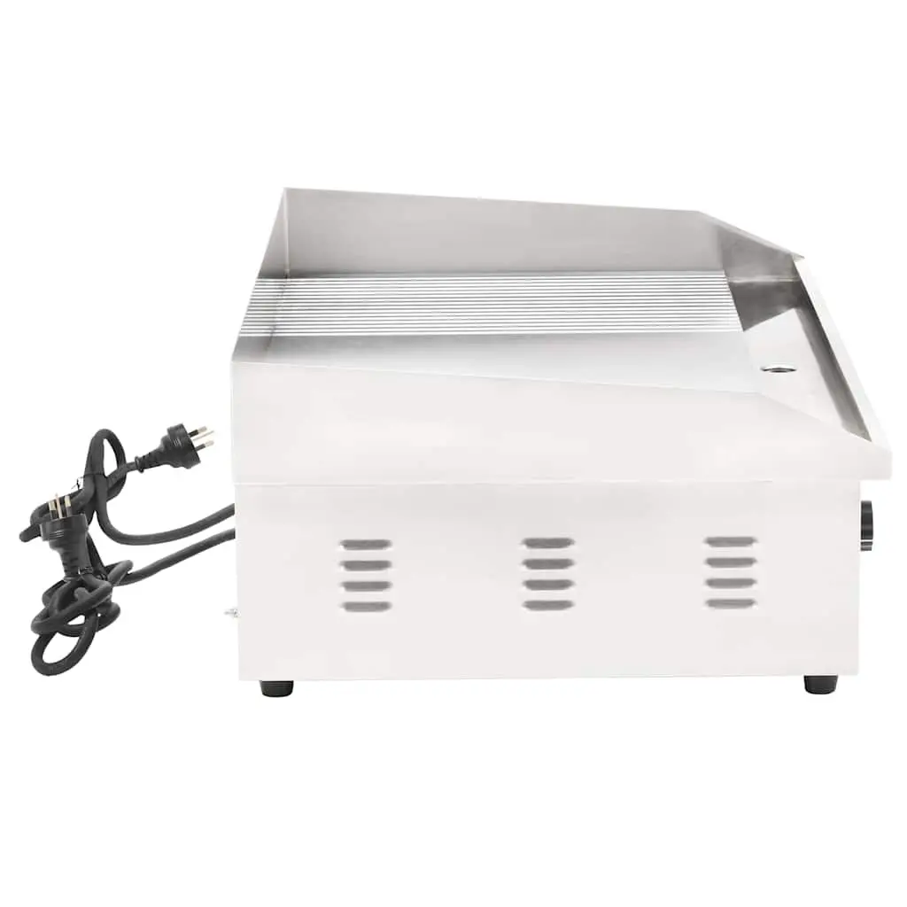 Electric Griddle Stainless Steel 4400W Dual Surface Cooking Appliance Silver