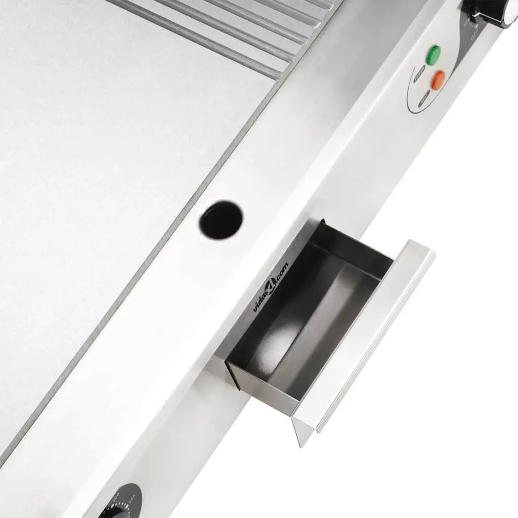 Electric Griddle Stainless Steel 4400W Dual Surface Cooking Appliance Silver