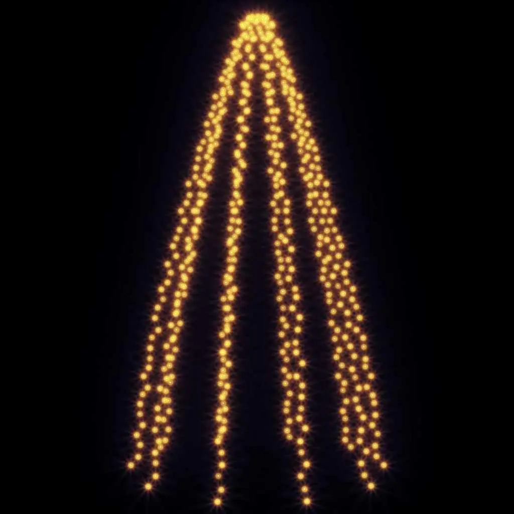 LED Christmas Tree Net Lights Waterproof 500 LEDs Warm White Green 500 cm