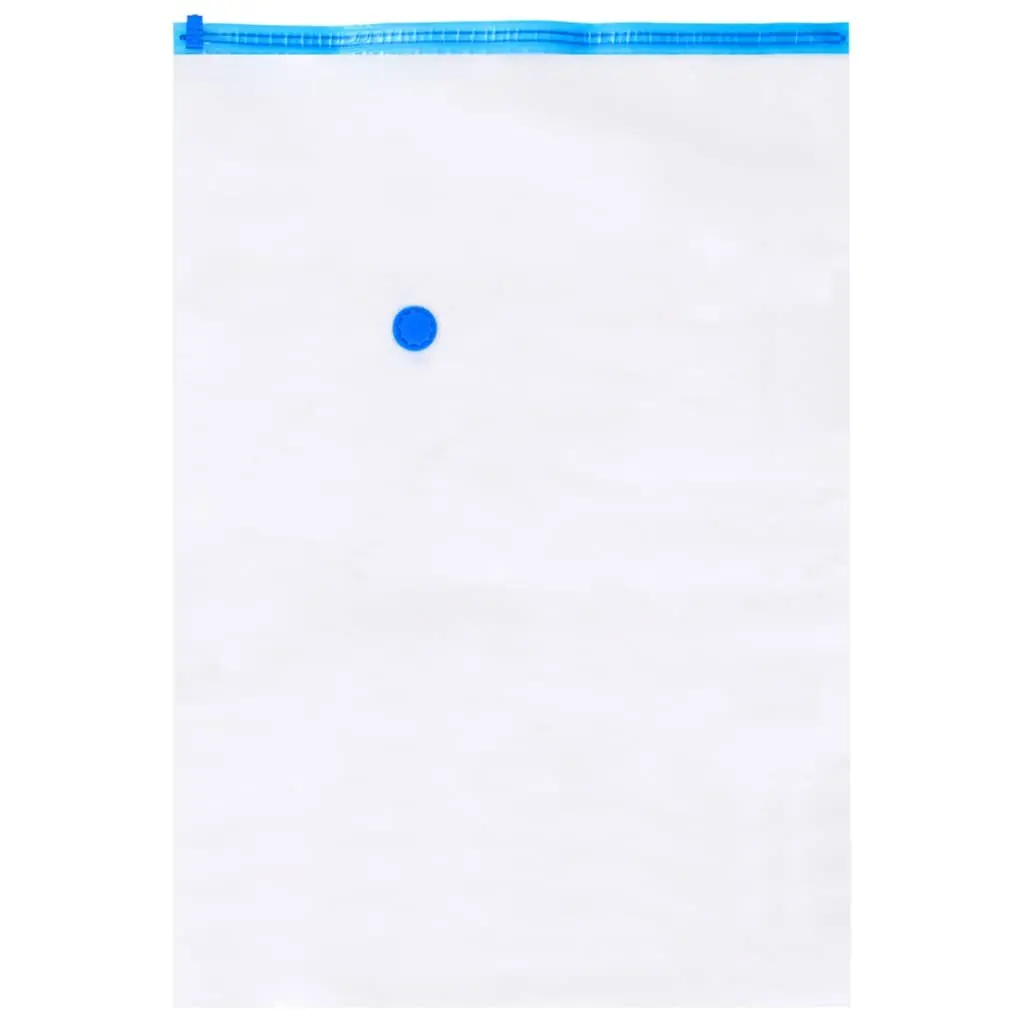 Vacuum Bags Plastic Transparent 120x70cm 10 Pieces Clothing Storage Organiser