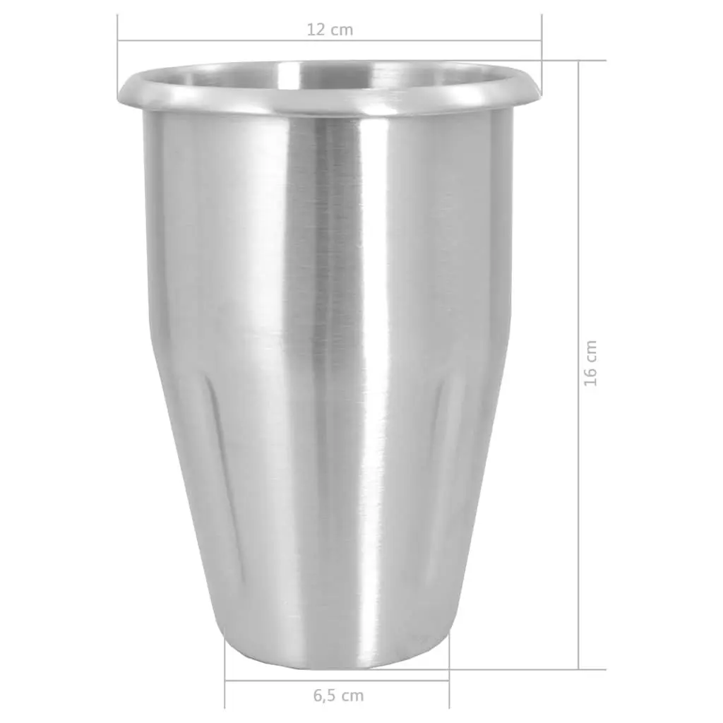 Milkshake Mixer Stainless Steel Professional 1L Silver Blender for Smoothies and Protein Shakes