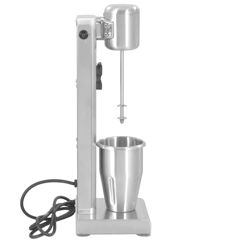 Milkshake Mixer Stainless Steel Professional 1L Silver Blender for Smoothies and Protein Shakes