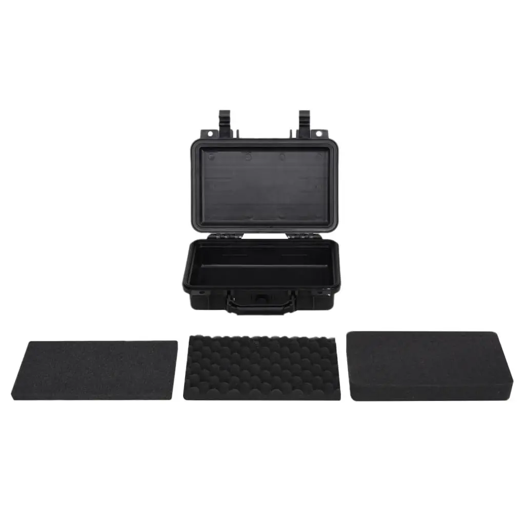 Camera Hard Shell Flight Case Black Polypropylene and ABS 30 x 22 x 10 cm