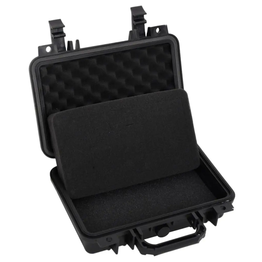 Camera Hard Shell Flight Case Black Polypropylene and ABS 30 x 22 x 10 cm