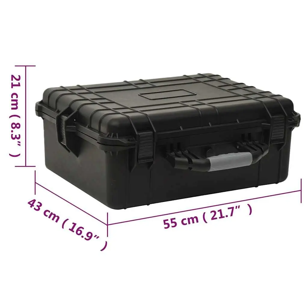 Flight Case Hard Shell 55x43x21cm Black