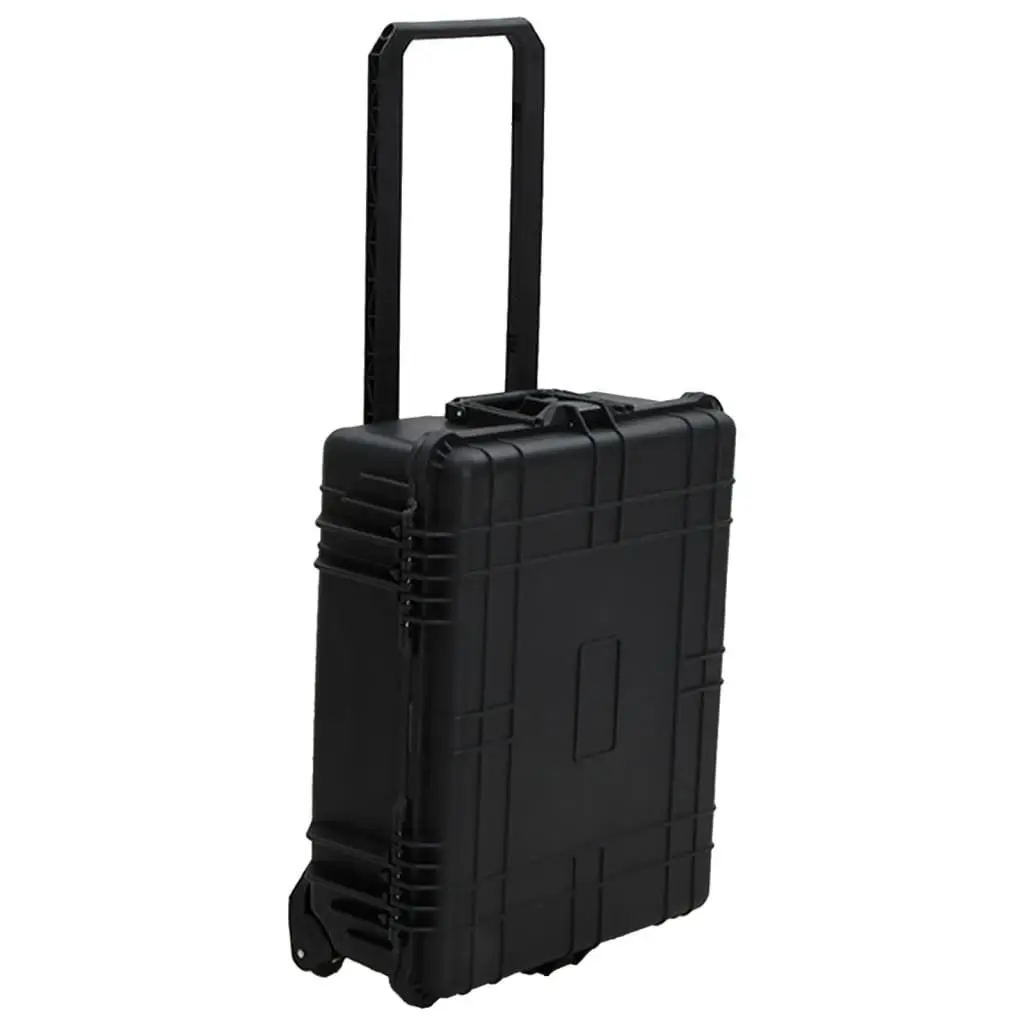 Flight Case Hard Shell Black Wheeled Portable Travel Luggage