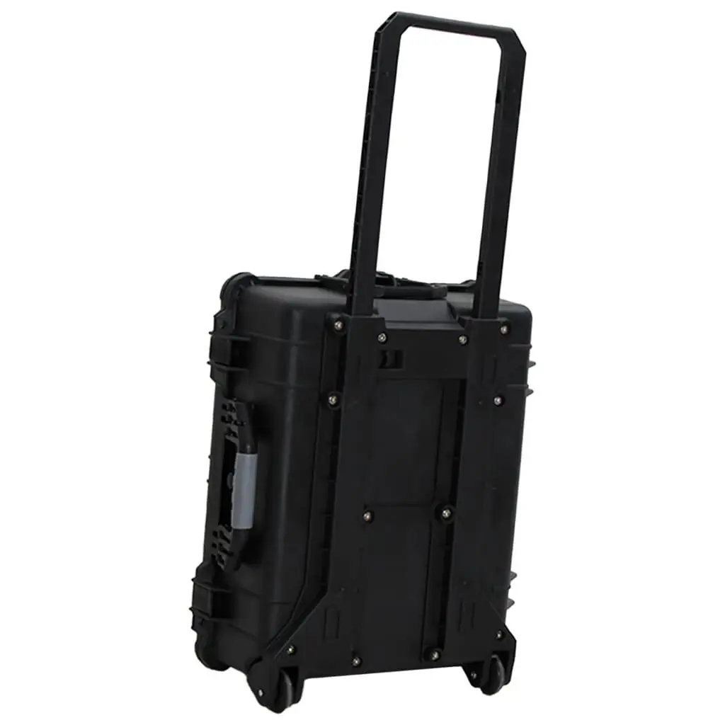 Flight Case Hard Shell Black Wheeled Portable Travel Luggage