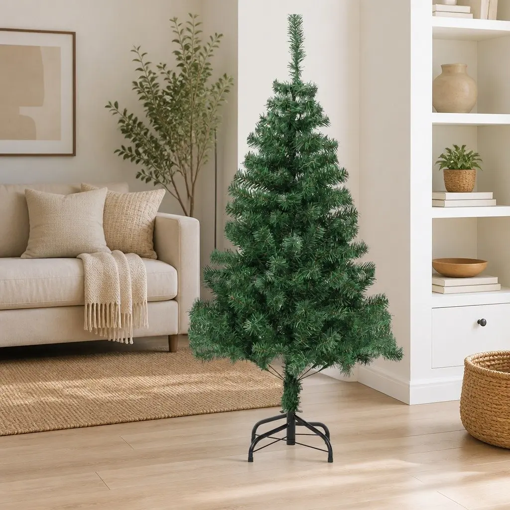 Artificial Tree Green PVC 150cm 380 Branch Tips Seasonal Decoration
