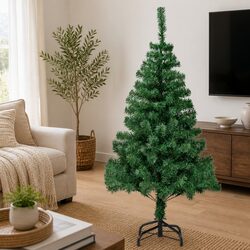 Artificial Christmas Tree 210cm 910 Branches Green with Steel Stand Indoor