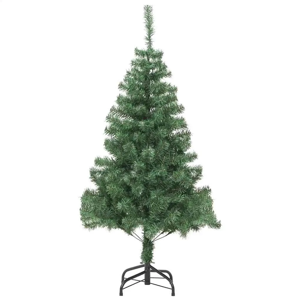 Green Artificial Christmas Tree PVC 210cm with Steel Stand Indoor 910 Branch Tips