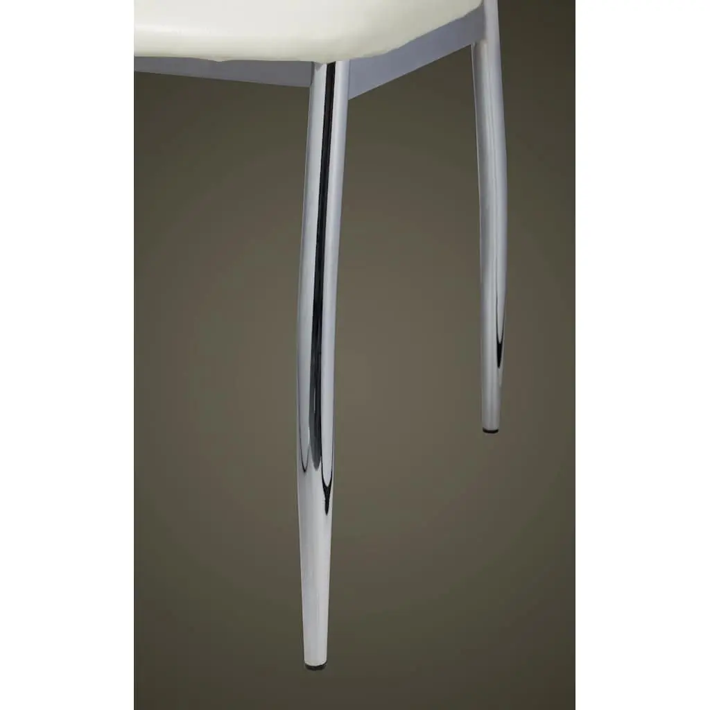 Dining Chairs Synthetic Leather Ergonomic 2 Piece White