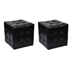 Practical Cube Stools with Footrest Feature