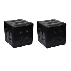Practical Cube Stools with Footrest Feature