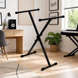 Adjustable X-Frame Keyboard Stand for Home Use