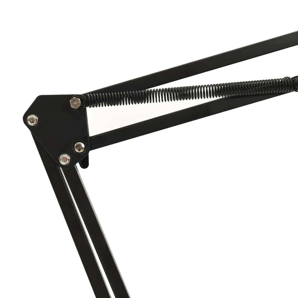 Microphone Stand Steel Table Clamp Adjustable Scissor Arm Black Desktop Mount