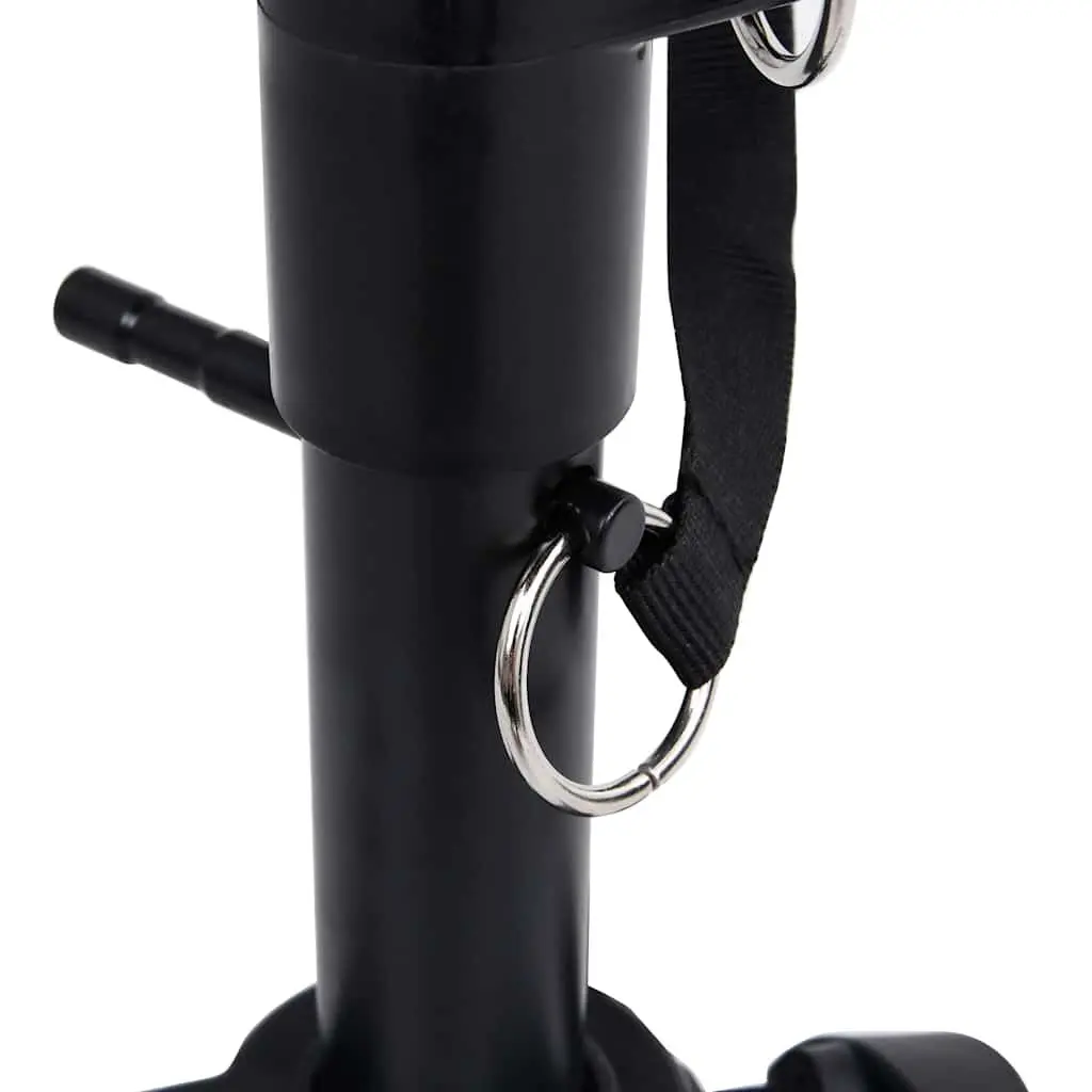 Adjustable Keyboard Stand and Stool Set Black Music Performance Practice