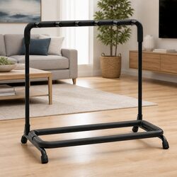 Practical 5-Section Guitar Stand for Home Use