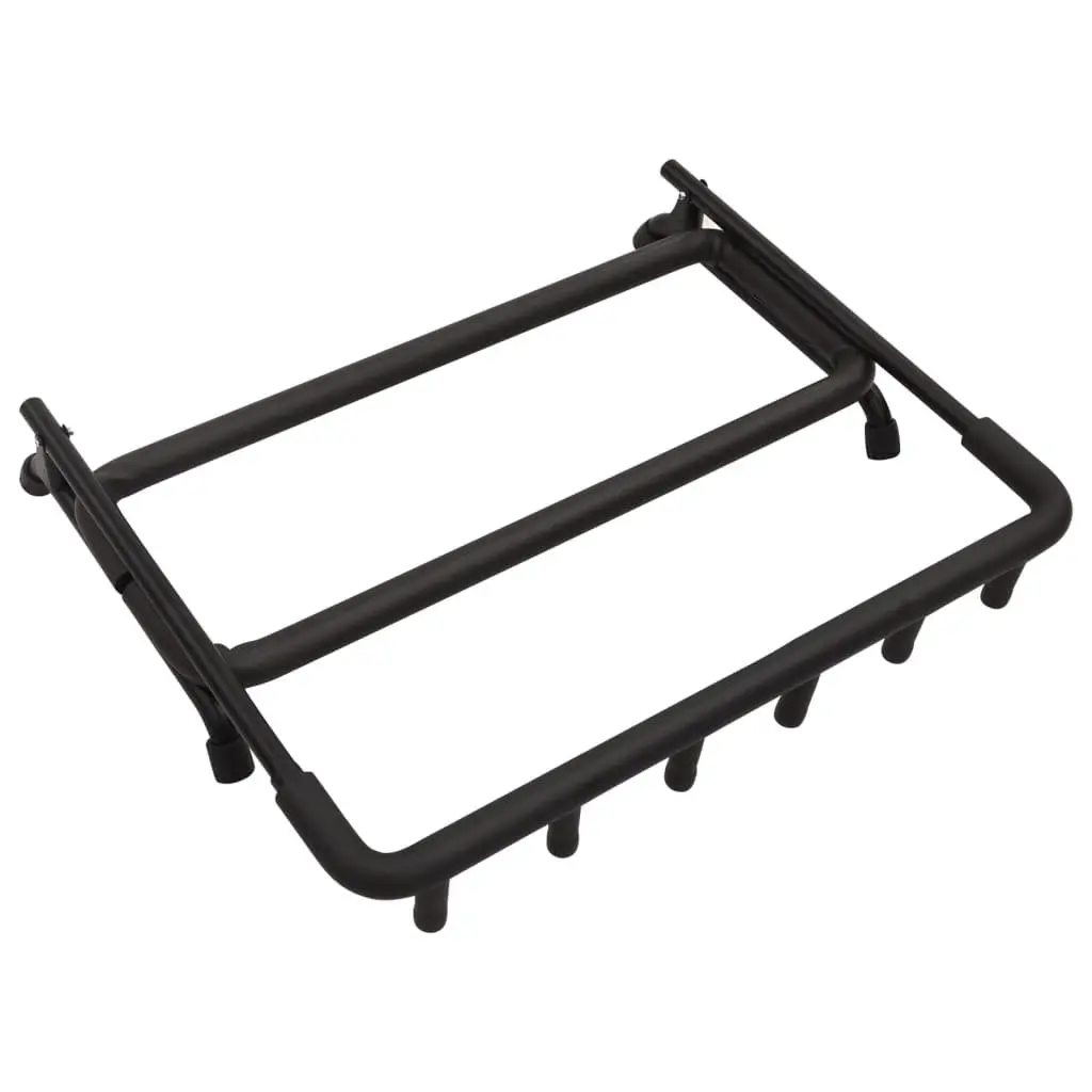 Guitar Stand Steel Frame 5 Section Folding Floor Rack Storage Holder Black