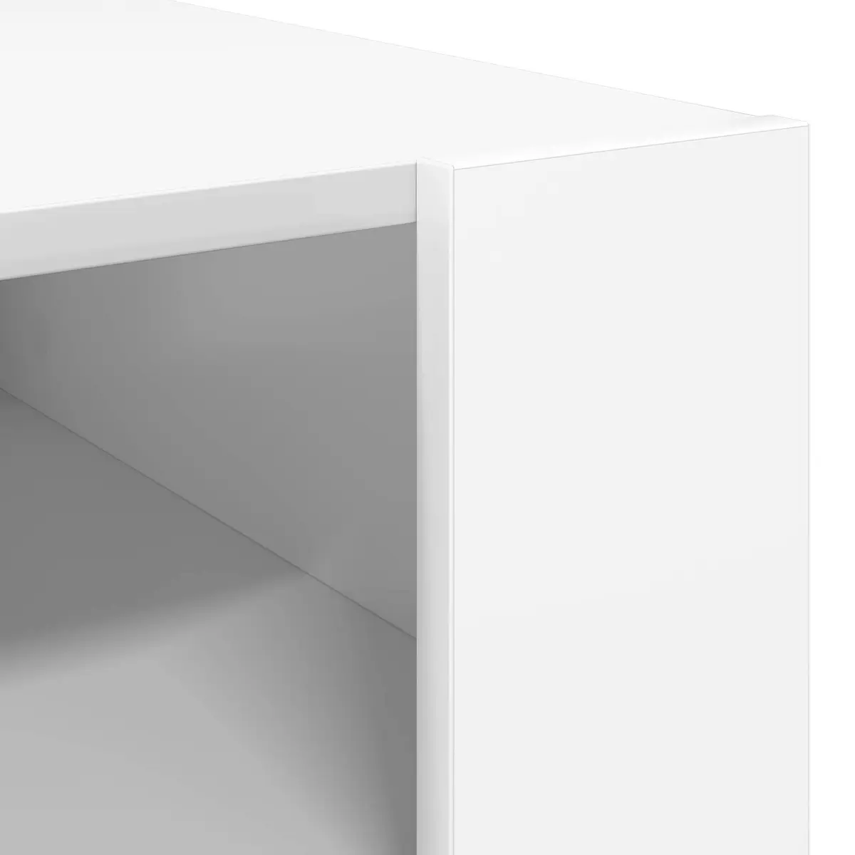Coffee Table Rectangular Engineered Wood White 92x53x45cm Storage Living Room