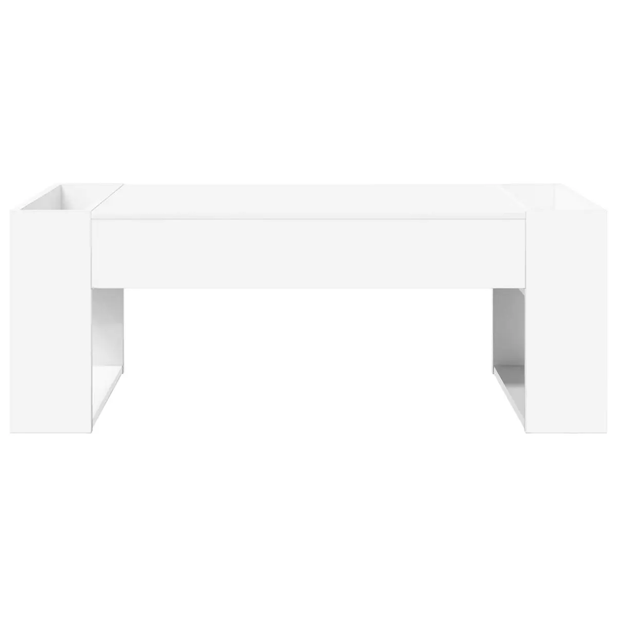 Coffee Table Engineered Wood Rectangular 110cm White