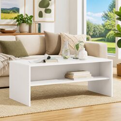 Versatile White Coffee Table with Storage for Any Room