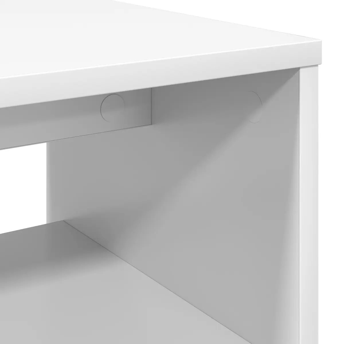 TV Cabinet Engineered Wood 100 x 35 x 40 cm White Modern Living Room Storage Unit