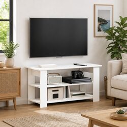 Functional White TV Stand for Your Living Room