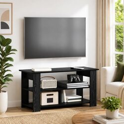 Versatile Black Oak TV Stand for Your Living Room Needs