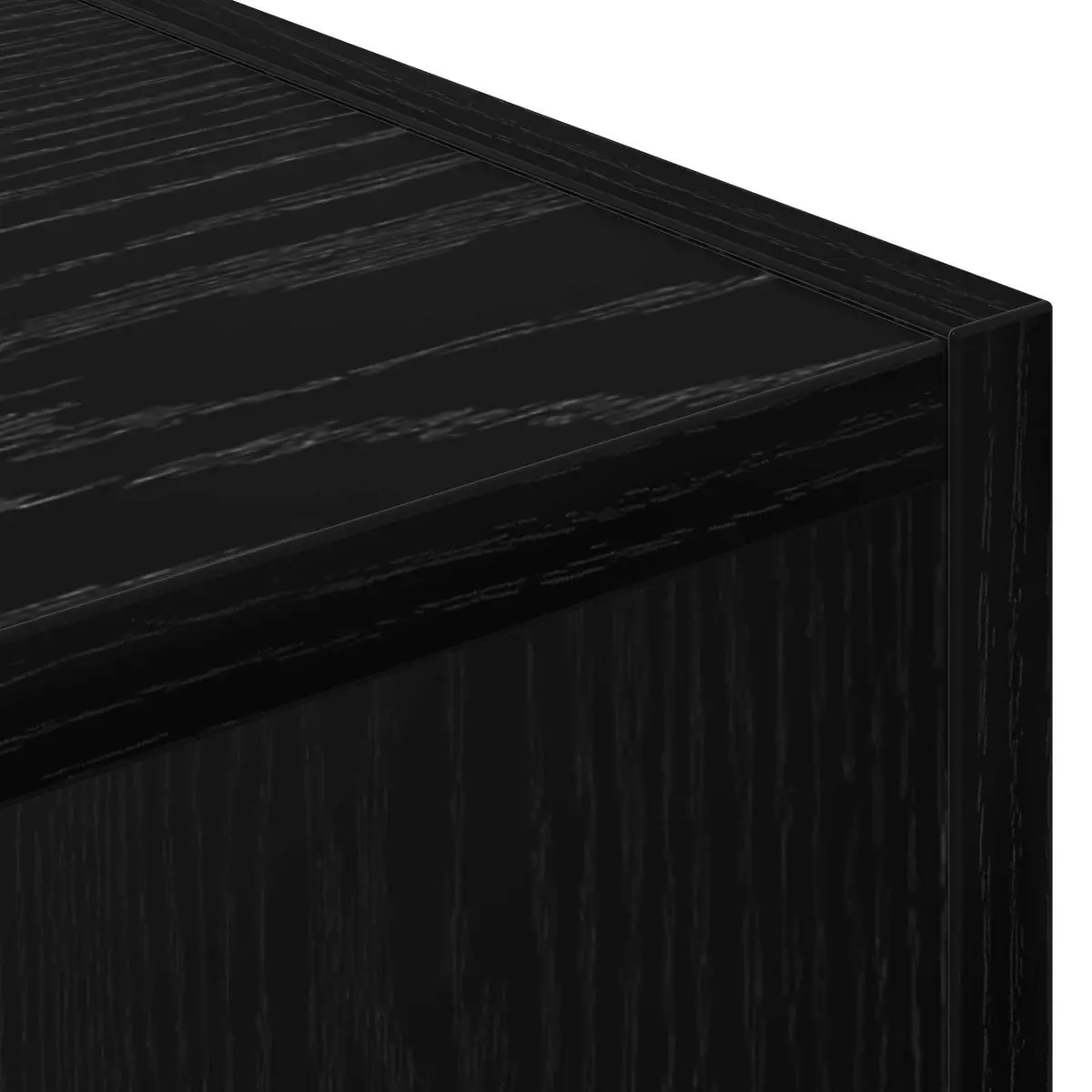 Sideboard Engineered Wood 90 x 30 x 90 cm Black Modern Storage Cabinet Living Room Furniture