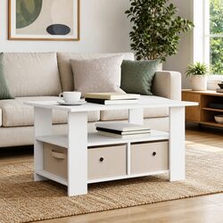 Functional White Coffee Table for Everyday Use