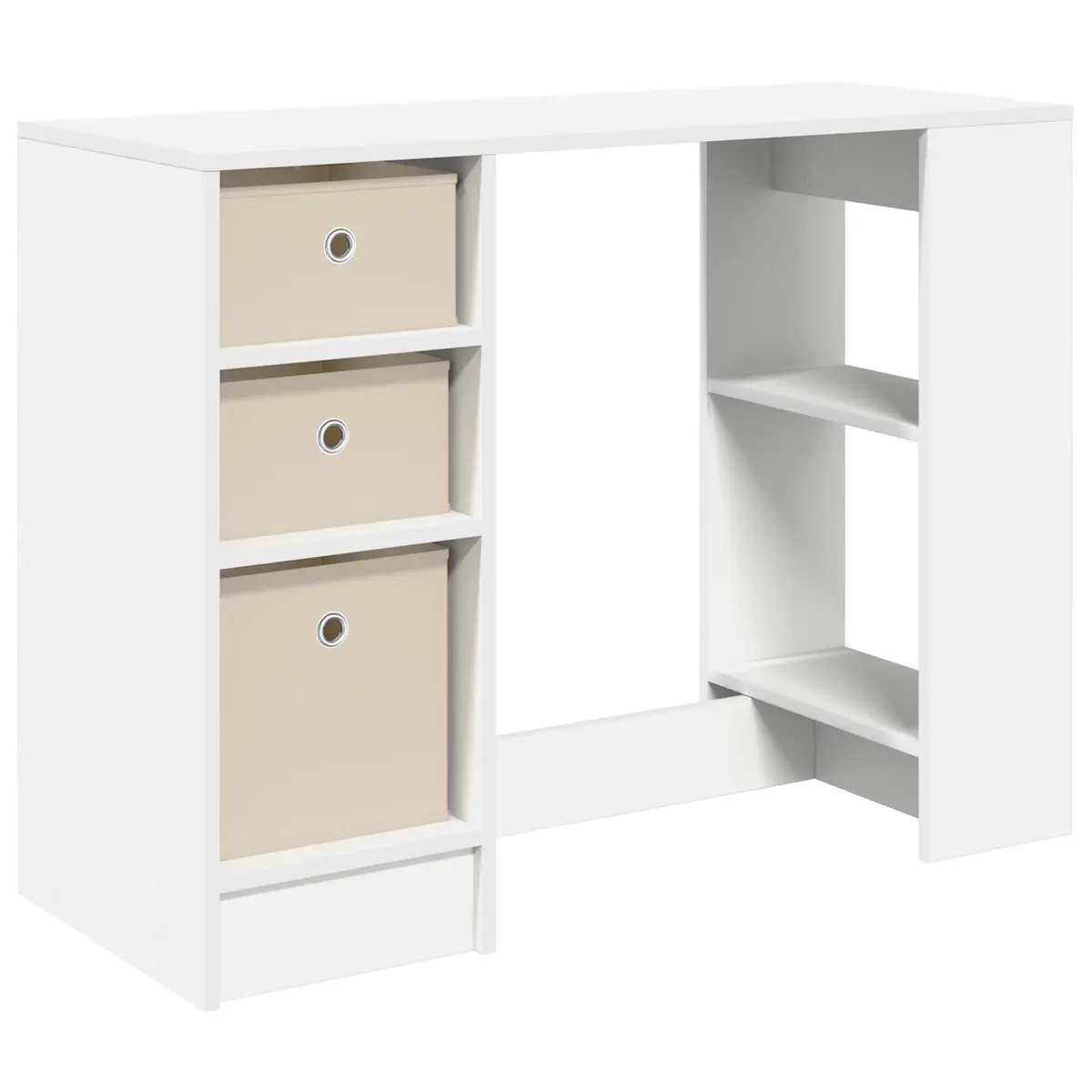 Desk Engineered Wood Rectangular 100 x 40 x 75 cm White
