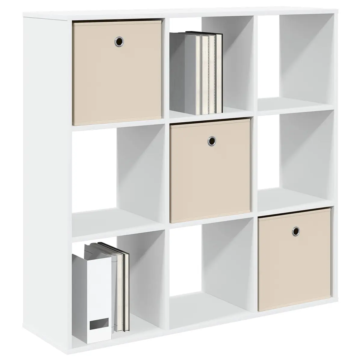 Sideboard Engineered Wood 102 x 31 x 99.5 cm White Modern Storage Cabinet