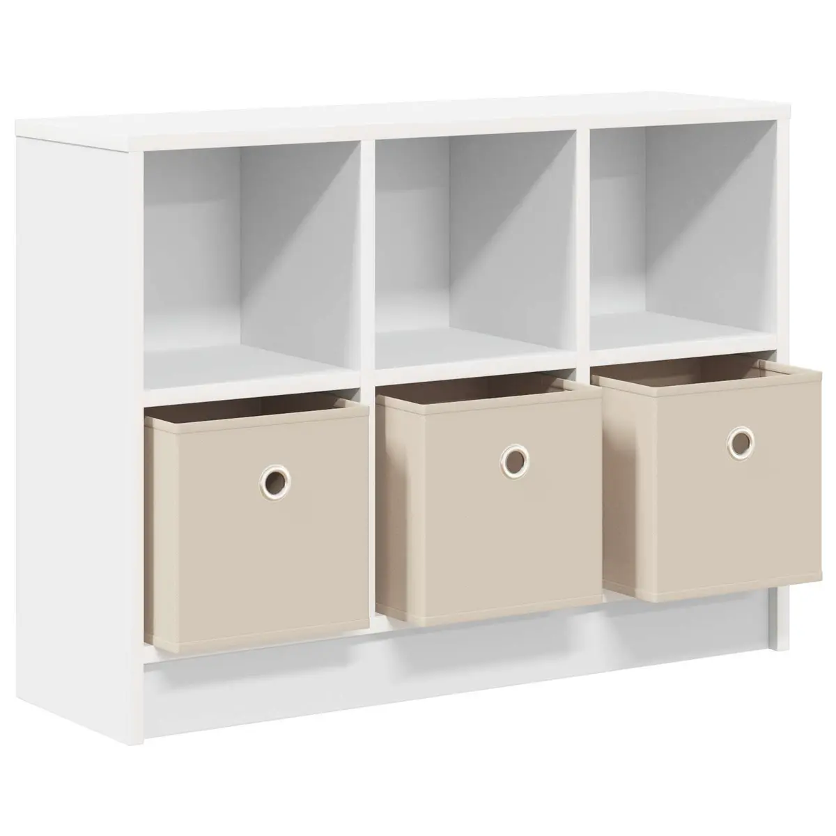 Sideboard Engineered Wood White Freestanding Living Room 73.5 x 22.5 x 53.5 cm