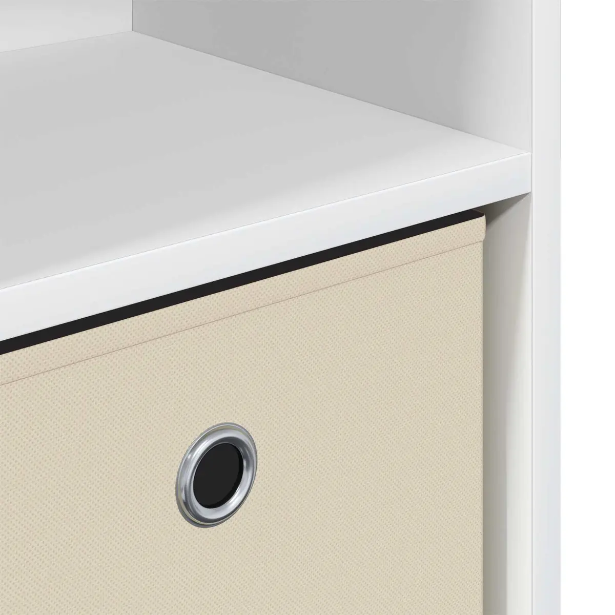 Sideboard Engineered Wood White Freestanding Living Room 73.5 x 22.5 x 53.5 cm