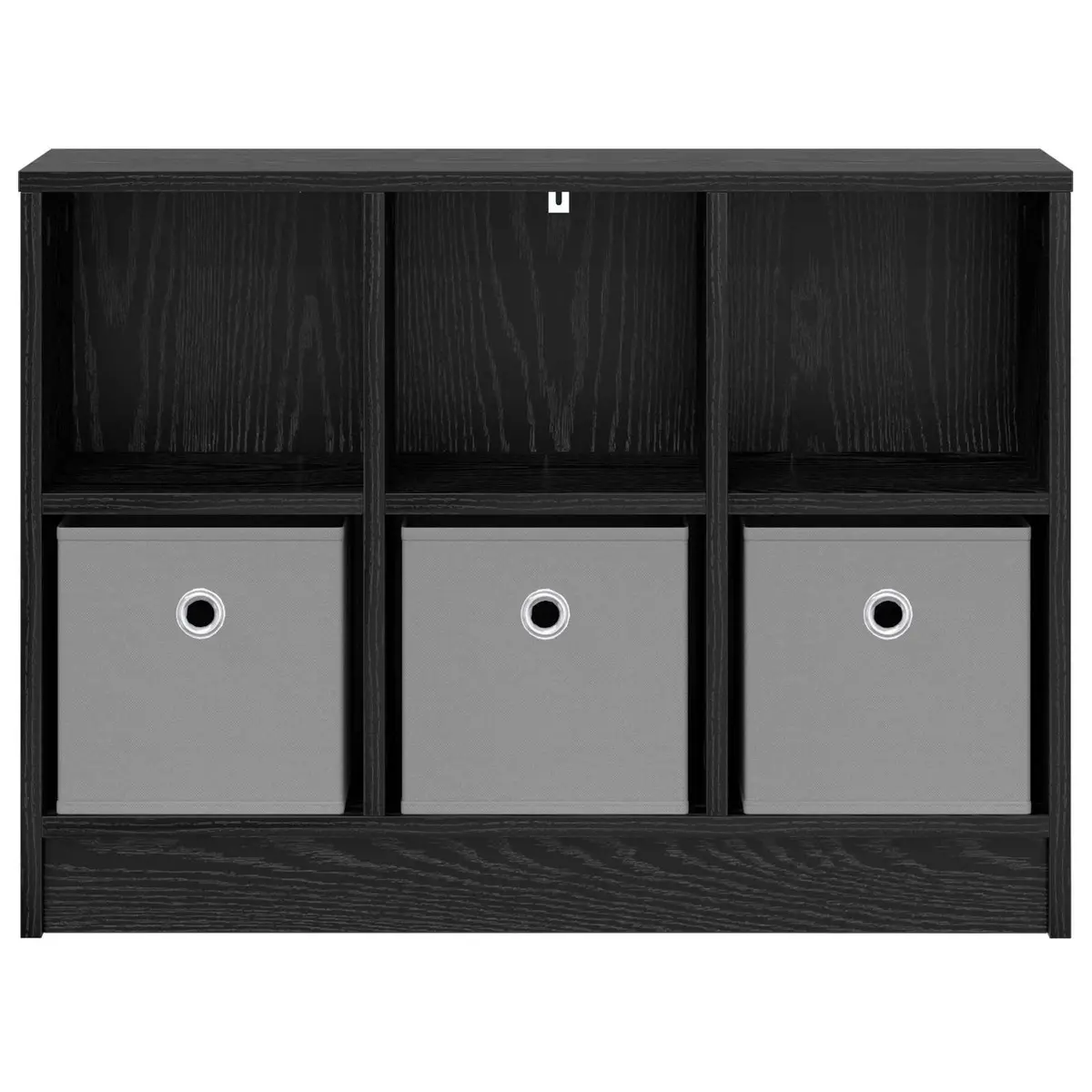 Sideboard Engineered Wood 73.5 x 22.5 x 53.5 cm Black Modern Storage Cabinet