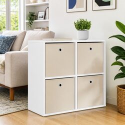 Functional White Sideboard for Living Rooms and More 68.5cm