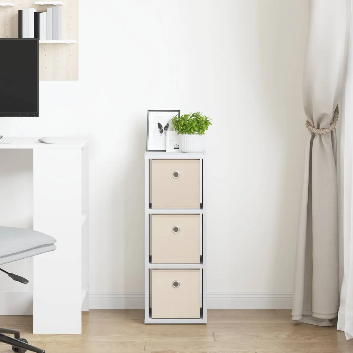 White Sideboard with Drawer for Home Use