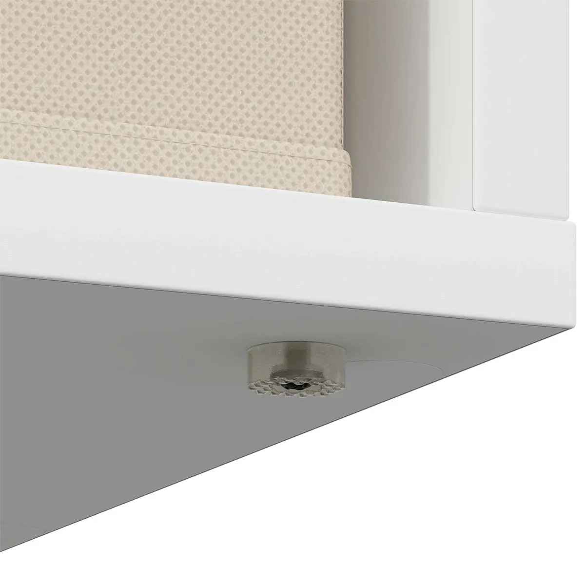 Sideboard Engineered Wood 35 x 32 x 99.5 cm White Modern Storage Cabinet